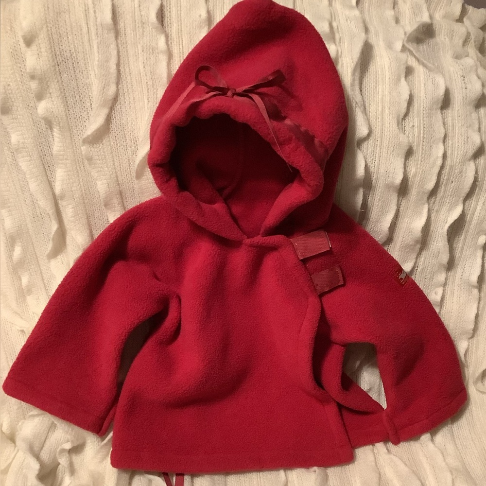 Widgeon Red Hooded Jacket  size 6 months